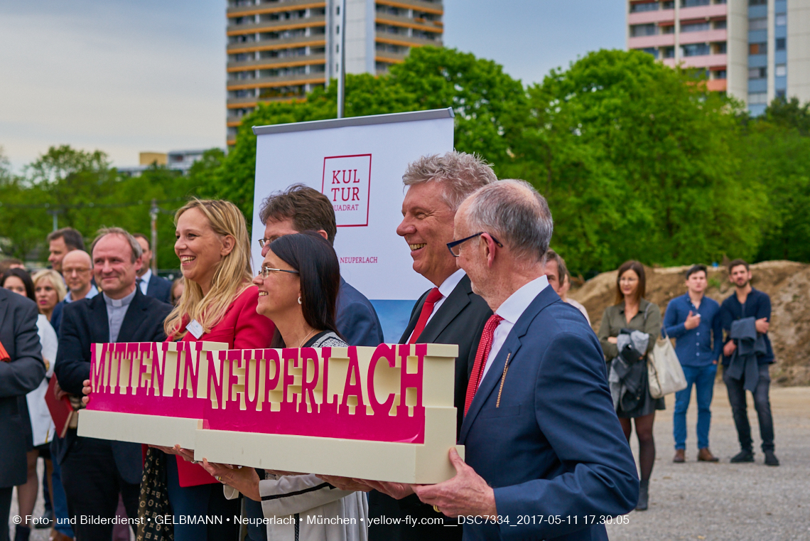 11. Mai 2017 - Grundsteinlegung für die LOGE und dem Kulturquadrat in Neuperlach